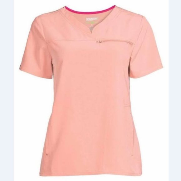 5/$20 NEW XL Women's Active Stretch Relaxed Fit Scrub Top - Picture 1 of 6